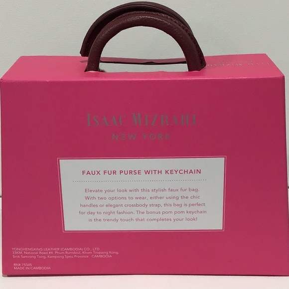 New Isaac Mizrahi Handbag/Crossbody Bag with Matching Keychain in Box - Picture 10 of 10
